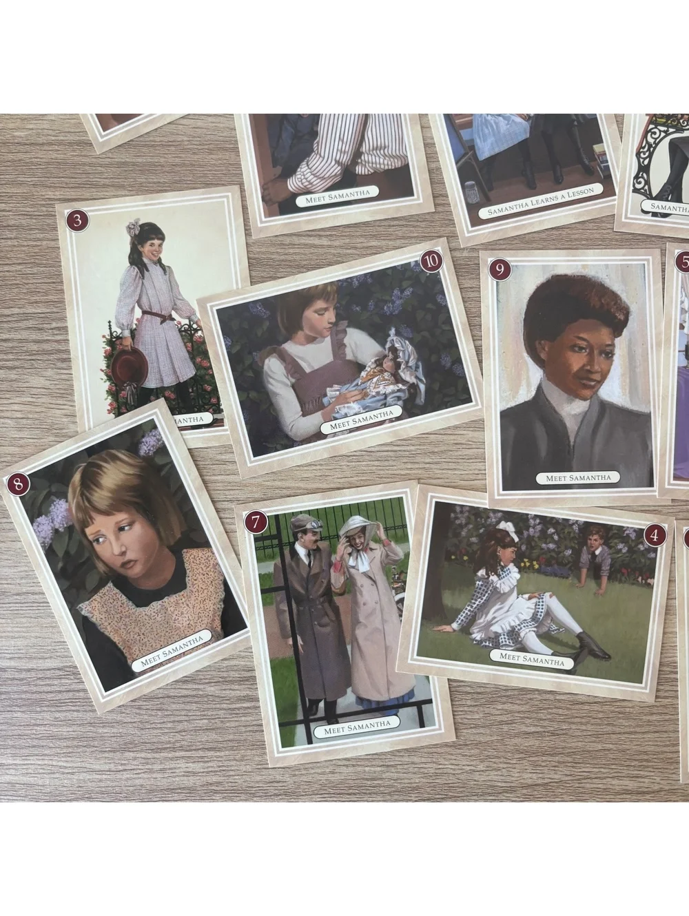 American Girl Samantha Trading Cards 18 Card Set Pleasant Company 1994 Vintage